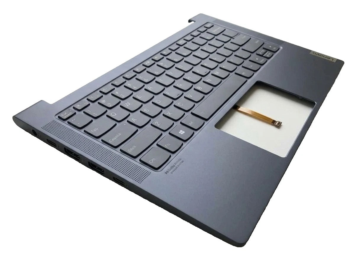 Lenovo IdeaPad Flex 5 14IIL05 14ITL05 C-Cover Upper Palmrest US Keyboard Fingerprint 5CB0X55871 Graphite Grey Grade A