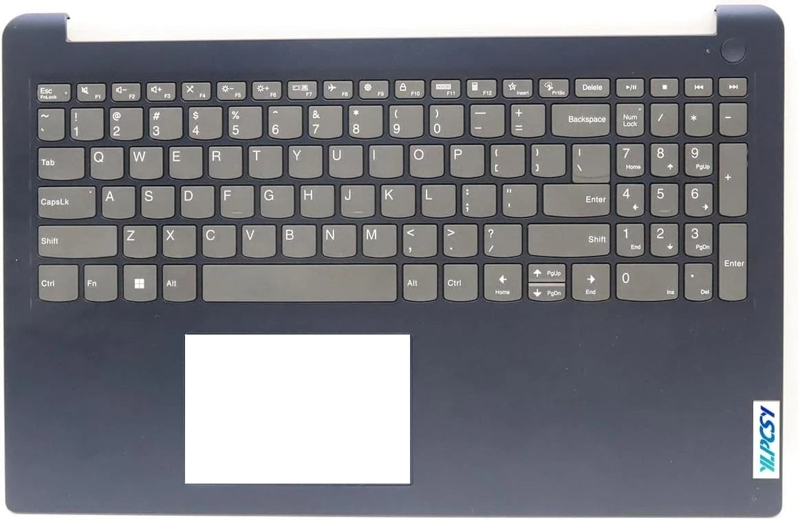 Lenovo IdeaPad Slim 3 15IAH8 15ABR8 15IRU8 Upper Case Palmrest US Keyboard Assembly 5CB1J60127 Abyss Blue Non-Backlit