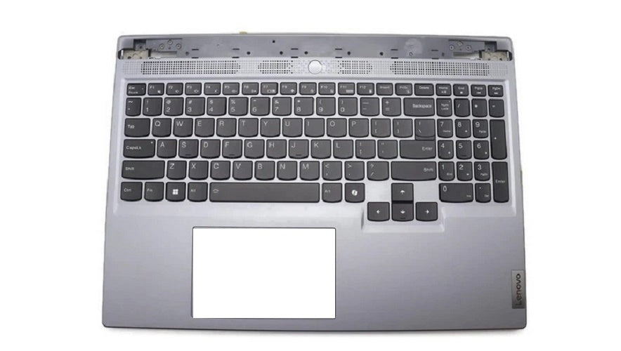5CB1N84737 Lenovo Palmrest Cover RGB Backlit Keyboard USA Luna Grey Assembly