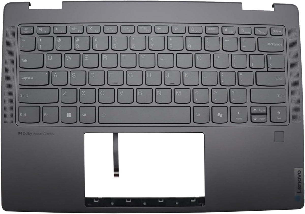 Lenovo IdeaPad Pro 5 16 Upper Case Palmrest Backlit Keyboard Assembly 5CB1N97636 US English Storm Grey