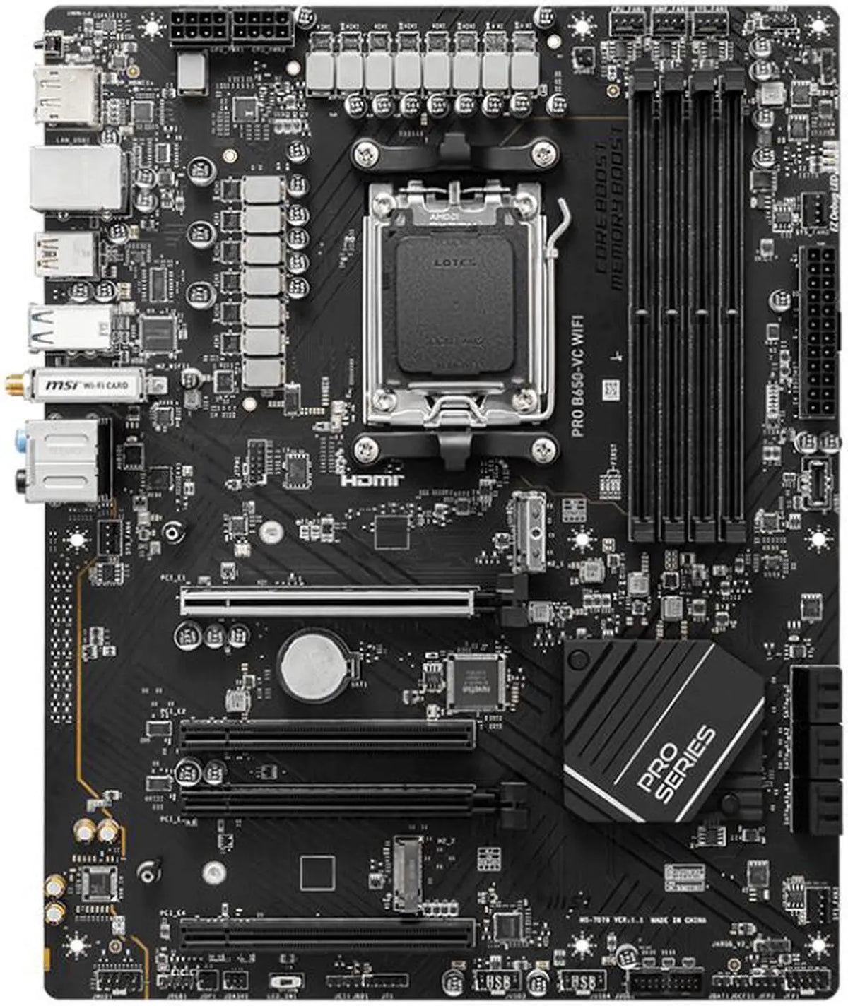 iBUYPOWER MSI PRO B650-VC WIFI AMD Socket AM5 ATX DDR5 Desktop Gaming Motherboard Grade A Tested Replacement