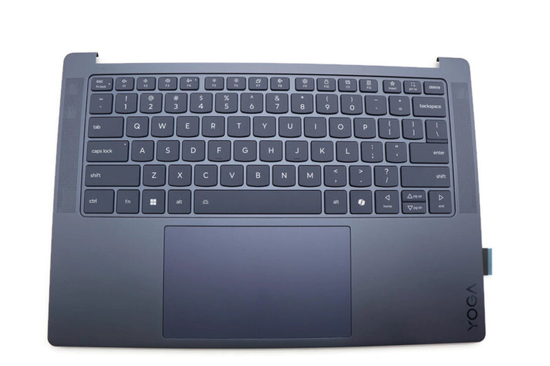 5CB1P73924 Lenovo Yoga Slim 7 14Q8X9 Palmrest Backlit Keyboard Touchpad Blue