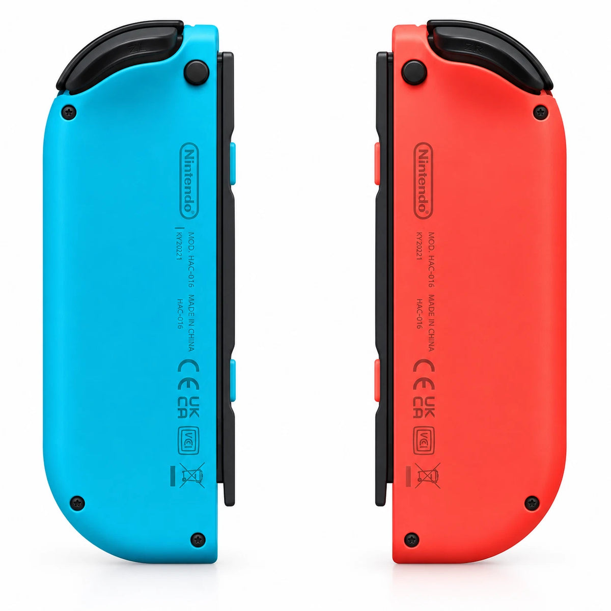 HACAJAEAA Generic Switch Joy-Con Controllers Neon Red Blue Pair