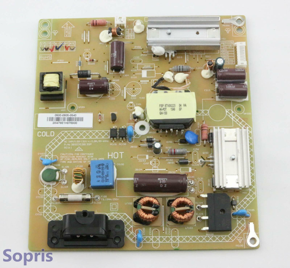 0500-0605-0540 FSP074-1PSZ01 FSP074-1PSZ01B Vizio Power Supply Board E320-B0 Like New