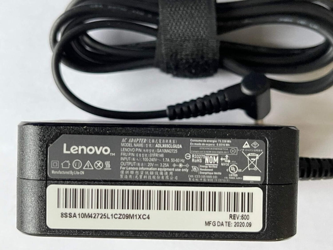 01FR137 Lenovo 65W AC Adapter For 65W 3.25A For Ideapad S145-15IWL 81MV - Open Box