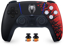 Load image into Gallery viewer, Sony PS5 DualSense Controller Spider-Man TMR Drift Free Magnetic Joystick Mod
