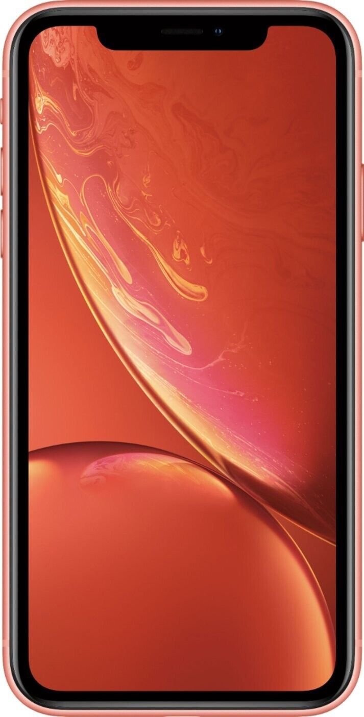 Apple iPhone XR 64GB Coral Sprint/T-Mobile Locked New Battery - Very Good