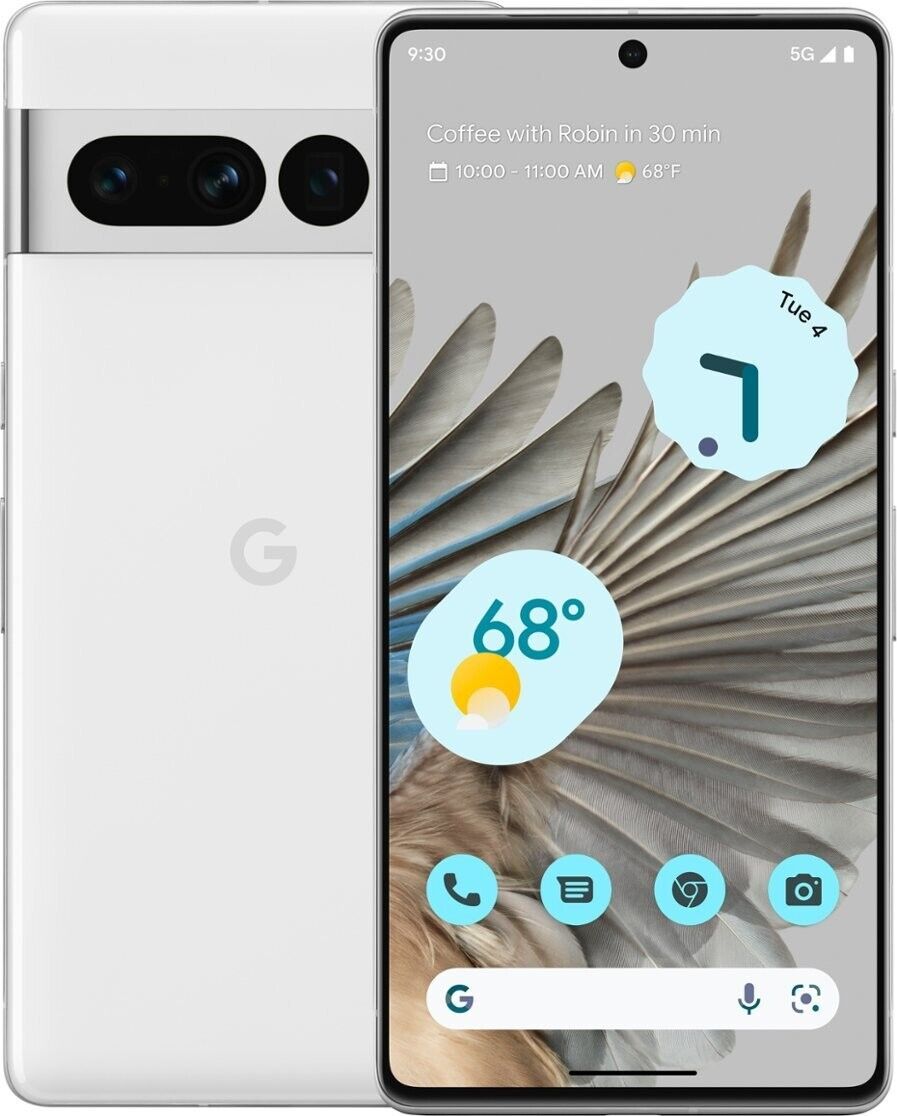 Google Pixel 7 Pro 128GB Snow Unlocked - Very Good Condition