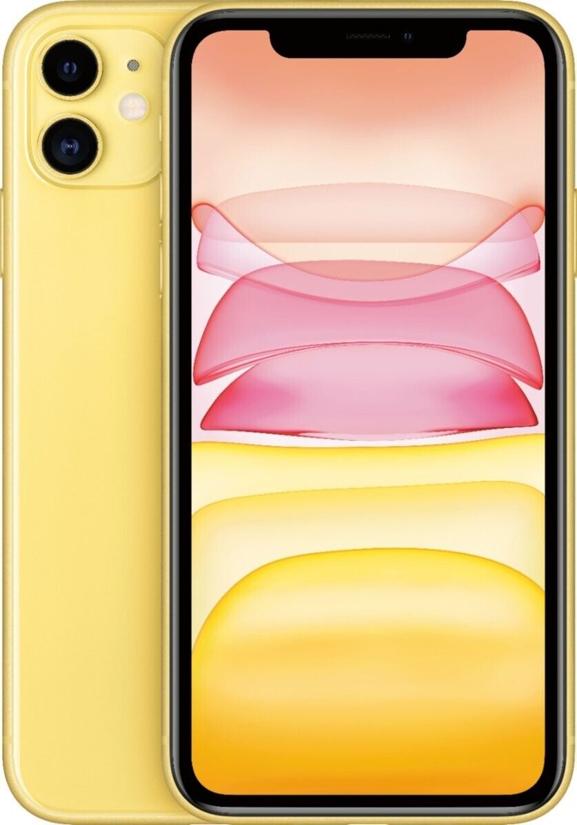 APPLE IPHONE 11 64GB YELLOW UNLOCKED new bat