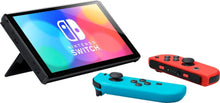 Load image into Gallery viewer, CONSOLE, RED/BLU JOY CON, GRIP, CABLES, DOCK, WRIST STRAPS
