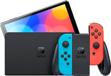 Load image into Gallery viewer, CONSOLE, RED/BLU JOY CON, GRIP, CABLES, DOCK, WRIST STRAPS
