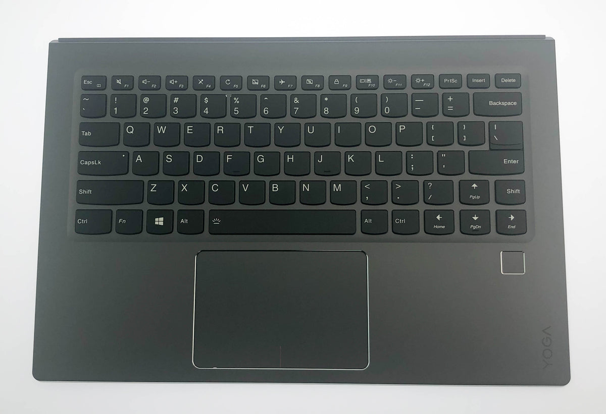 5CB0N23236 Lenovo Upper Case Dark Gray With Keyboard USA For 80VF00FQUS Like New