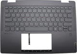 Lenovo IdeaPad Pro 5 16 Upper Case Palmrest Backlit Keyboard Assembly 5CB1N97636 US English Storm Grey