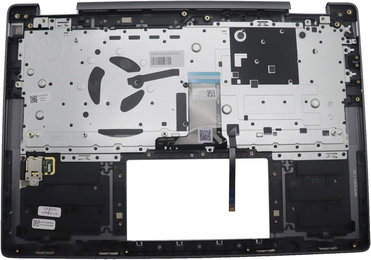 Lenovo IdeaPad Pro 5 16 Upper Case Palmrest Backlit Keyboard Assembly 5CB1N97636 US English Storm Grey