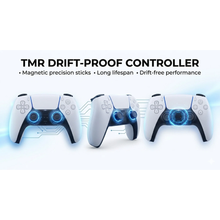 Load image into Gallery viewer, Sony PS5 DualSense Controller White TMR Drift-Proof Sticks Precision Upgrade
