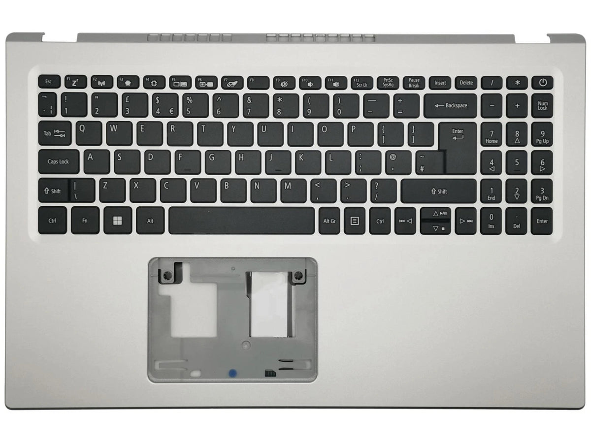 Acer Spin 3 SP314-54N SP314 Upper Case Palmrest Assembly 6B.A6MN2.011 Silver Backlit US Keyboard Grade A Tested