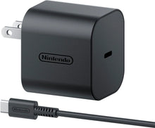 Load image into Gallery viewer, Nintendo Switch 2 AC Adapter Black BEEAASSKA
