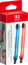 Load image into Gallery viewer, Nintendo Joy-Con 2 Wrist Strap/Mouse Skate Set Multicolor Light Blue &amp; Light Red
