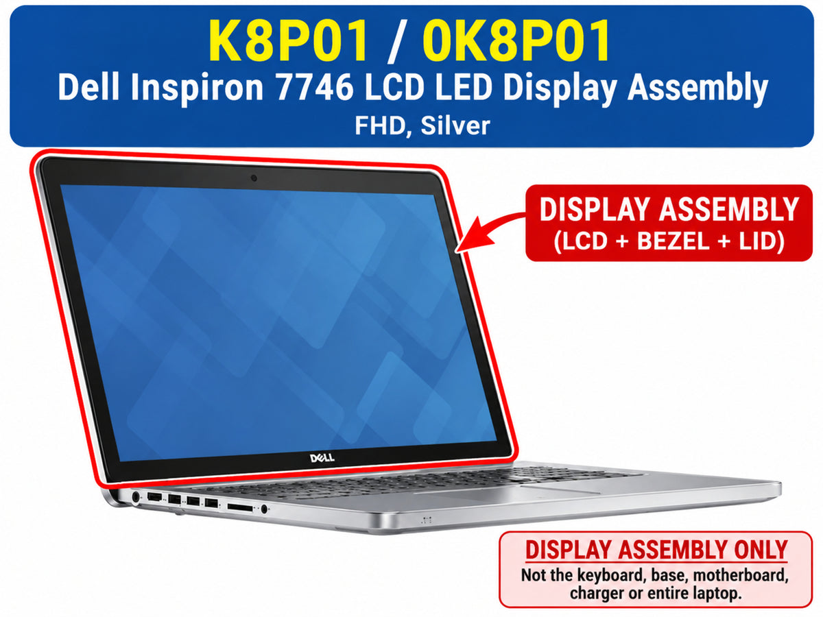Dell Latitude 7480 7490 Series Laptop US English Backlit Dual Pointing Keyboard K8P01 0K8P01 Used Functional