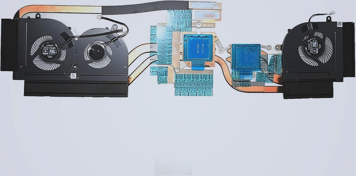 E32-2500280-A87 MSI Gaming Laptop Thermal Heatsink Assembly With 3 Cooling Fans OEM Like New
