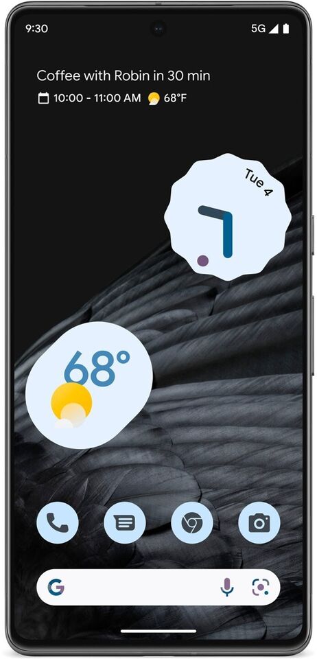 Google Pixel Phone 7 Pro Obsidian 128GB Unlocked - Very Good Condition