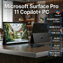 Load image into Gallery viewer, Microsoft Surface Pro 11th Ed 13" OLED Snapdragon X Elite 16GB 1TB ZIB-00018 Blk
