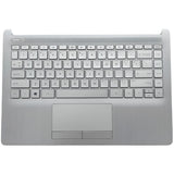 HP Pavilion x360 14-DW Convertible Upper Case Palmrest Assembly L91185-DB1 Canadian Bilingual Backlit Keyboard Grade A