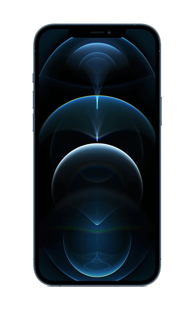 Apple iPhone 12 Pro Max 5G 512GB Unlocked Pacific Blue MESSAGE LCD