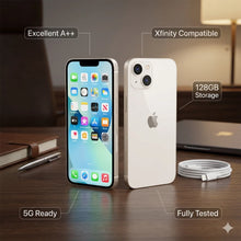Load image into Gallery viewer, Apple iPhone 13 128GB Starlight Xfinity MLMM3LL/A 5G Smartphone Excellent A++
