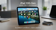 Load image into Gallery viewer, Apple iPad 10th Gen 64GB Blue 5G Unlocked MQ6K3LL/A Tablet 100% Battery AA++
