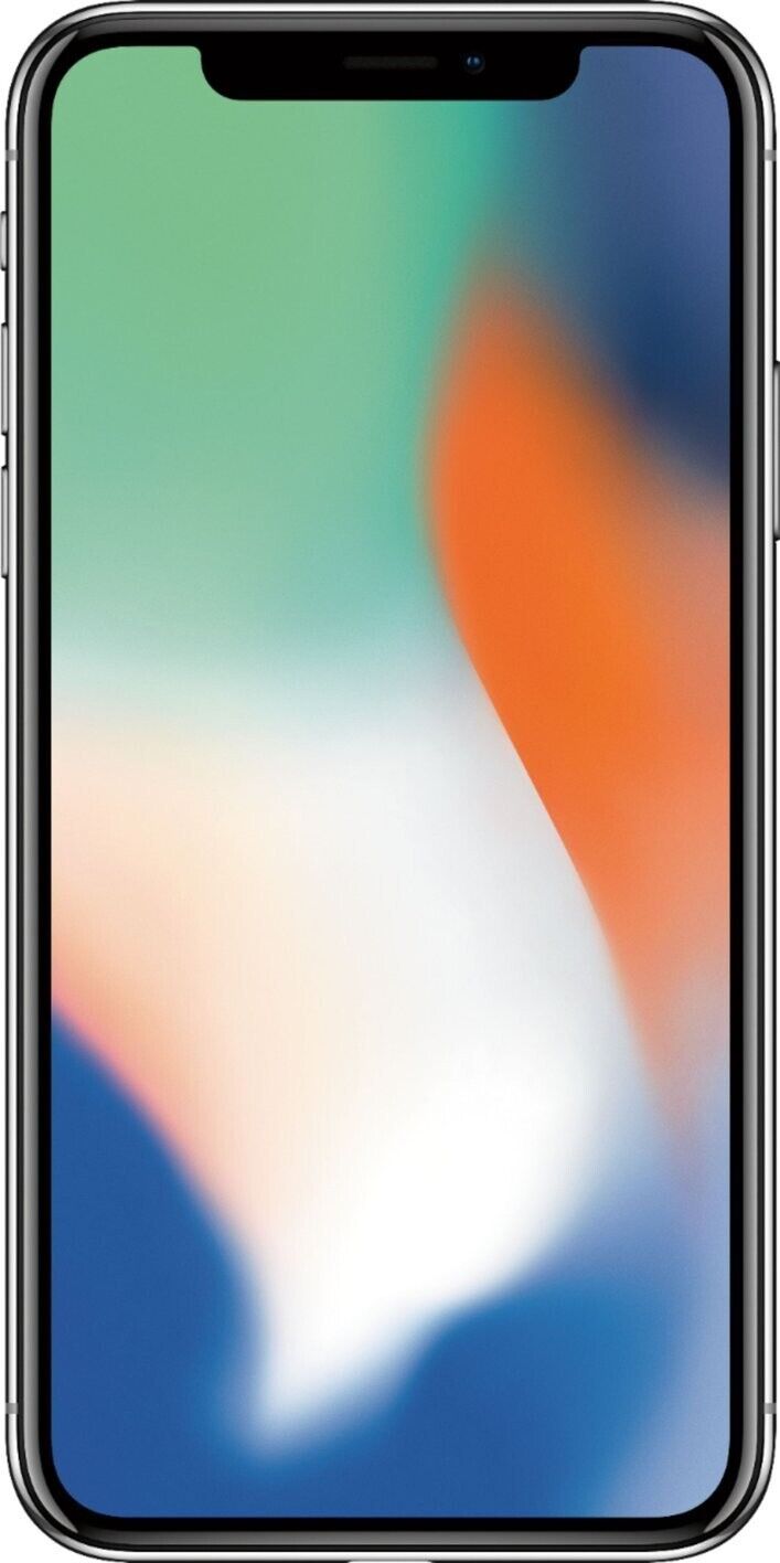 Apple iPhone X 64GB Silver Unlocked - Excellent Condition