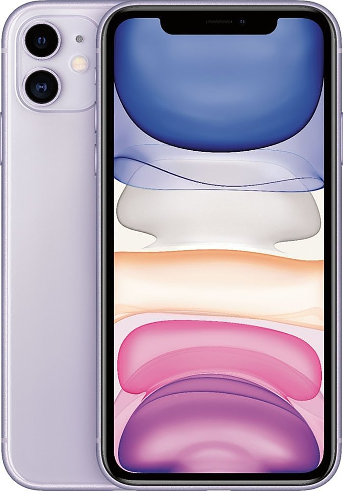 Apple iPhone 11 128GB Purple Unlocked MESSAGE LCD