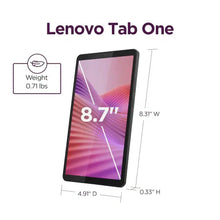 Load image into Gallery viewer, Lenovo Tab One 8.7" 64GB Wi-Fi Android Tablet Grey ZAF00067US Excellent

