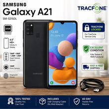 Load image into Gallery viewer, Samsung Galaxy A21 32GB Black SM-S215DL TracFone Locked Excellent Condition
