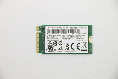 5SS1B60640 Lenovo SSD Umis AM620 512GB m.2 Pcie 2242 For Ideapad 3-17IIL05 New