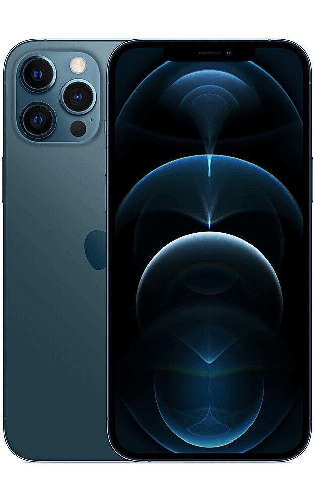 iPHONE 12 PRO MAX 128GB BLUE UNLOCKED Message New Battery