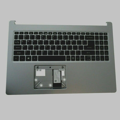 6B.HWCN7.030 Acer Palmrest With Keyboard Assembly Silver For Aspire A515-44-46 