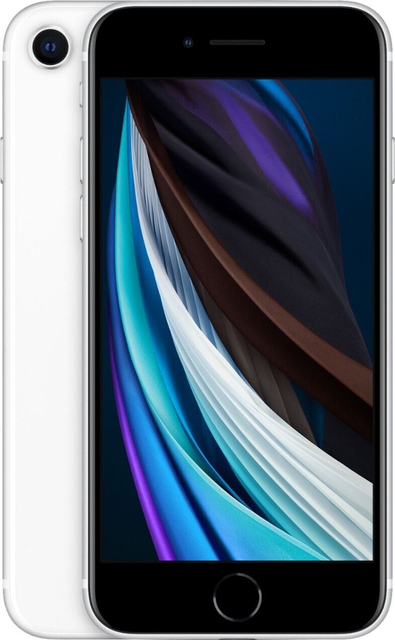 apple iPhone SE (2022) 64GB white unlocked- new battery