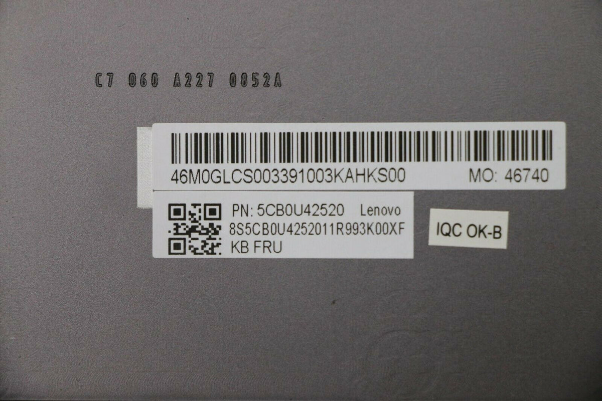 5CB0U42520 Lenovo Upper Case Assembly With Keyboard For IdeaPad S940-14IWL 81R0