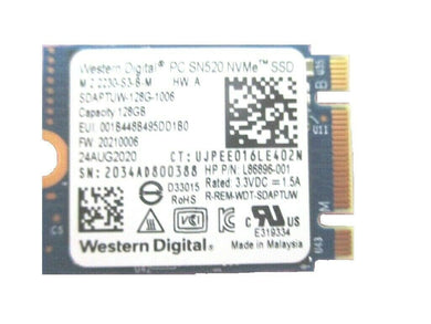 M11040-005 HP SSD Solid State Drive 128GB M2 2230 For Chromebook 14C-CC0047NR