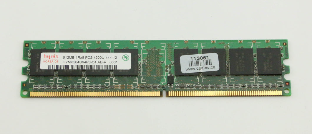 HYMP564U64BP8-C4 Hynix Dual Chanel Memory Module 512MB 533MHZ DDR2 GatewayDX1105