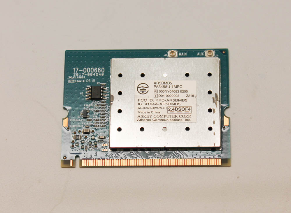 K000028300 Toshiba Wifi Wireless Card Assembly Atheros 802.11 Satellite M50