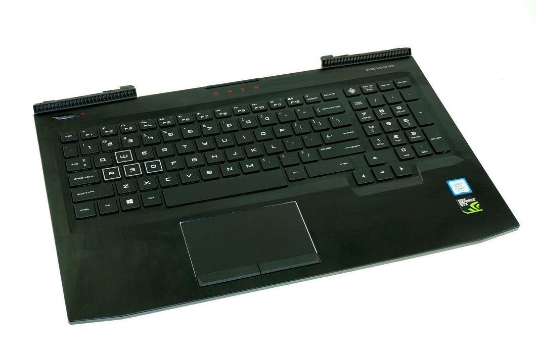 L20535-001 HP Palm Rest Assembly With Touch PAD For Omen 15-CE198WM 15t-ce100 Like New