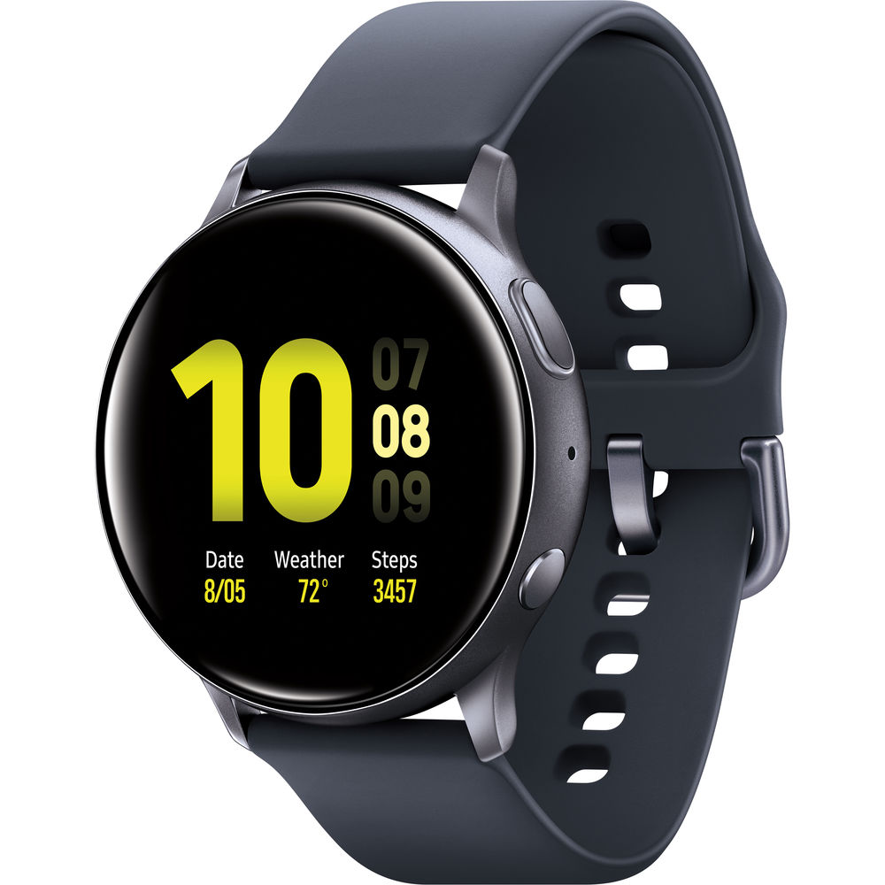 SM-R820NZKAXAR Samsung Galaxy Watch Active2 44 mm Black Aluminum Case Aqua Black
